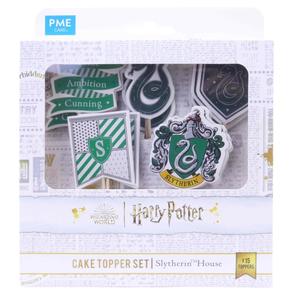 Cupcake Topper - Slytherin House